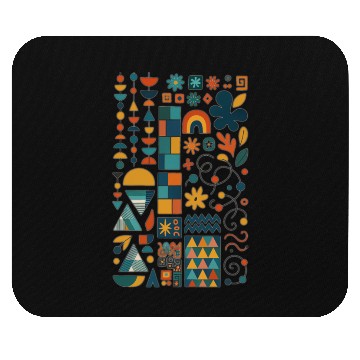 Discover Colorful Geometric Harmony Mouse Pads