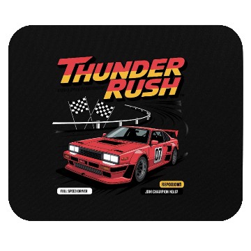 Discover Thunder Rush – Retro JDM Racing Champion Mouse Pads