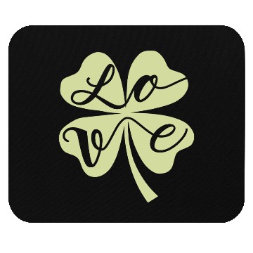 Discover Lucky Love Four Leaf Clover Mouse Pads