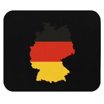 Discover Black Red Gold Germany flag outline design Mouse Pads