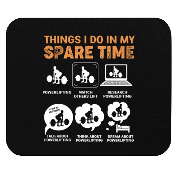 Discover Deadlift Powerlifting Gym Exercise Mouse Pads