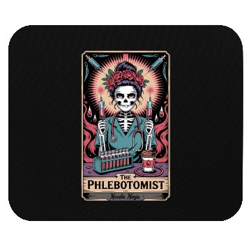 Discover The Phlebotomist Needle Ninja Tarot Card Mouse Pads