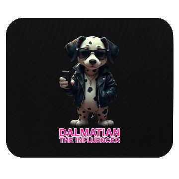 Discover Dalmatian the Influencer Mouse Pads