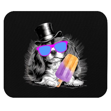 Discover Cavalier King Charles Spaniel with a popsicle Mouse Pads