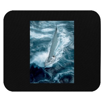 Discover Fearless Voyage in Turbulent Waters Mouse Pads