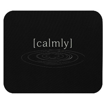 Discover [Calmly] Minimalist Line Art with Ripple Effect Mouse Pads