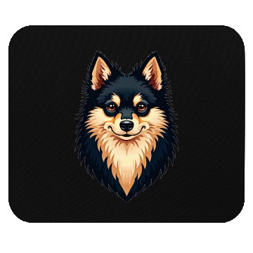 Discover “Pomeranian” – Bold & Beautiful Dog Illustration Mouse Pads