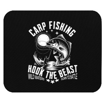 Discover Carp Fishing Mouse Pads – Hook the Beast Angler Gift