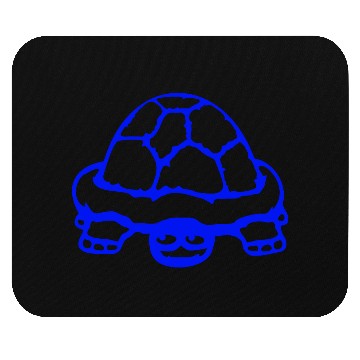 Discover Turtle hiding shy funny grin smile cheeky cute fun Mouse Pads