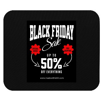 Discover Hustle Wear Black Friday ,Mouse Pads design