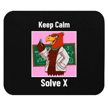 Discover Keep Calm Solve X Algebra Teacher Mouse Pads