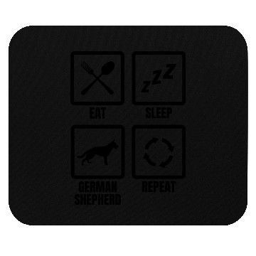 Discover German Shepherd Daily Schedule Mouse Pads
