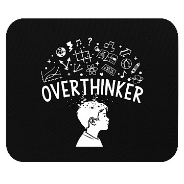 Discover OVERTHINKER – Nerdy Aesthetic Brainstorm Design Mouse Pads
