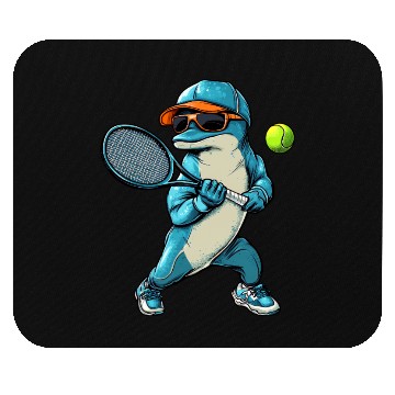 Discover Dolphins Tennis Mouse Pads