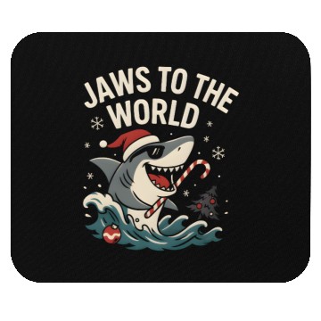Discover Jaws to the World – Christmas Shark Attack Mouse Pads