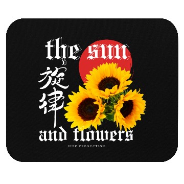 Discover Japanese sun flower Dark Fantasy Mouse Pads Design