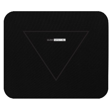 Discover Blank Says It All - Triangle Mouse Pads