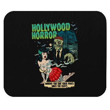 Discover Hollywood Horror B-Movie Madness Mouse Pads