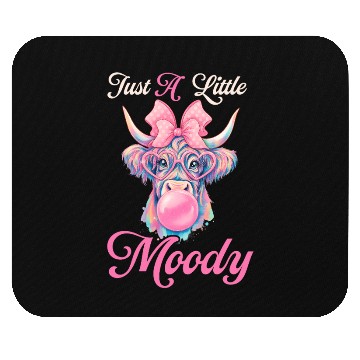 Discover Highland Cow Just A Little Moody Funny Farm Farmer Mouse Pads