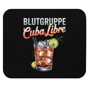 Discover Blutgruppe Cuba Libre Cocktail Bartender Mouse Pads