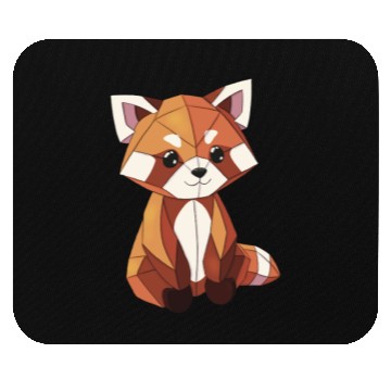 Discover Cute red panda Mouse Pads