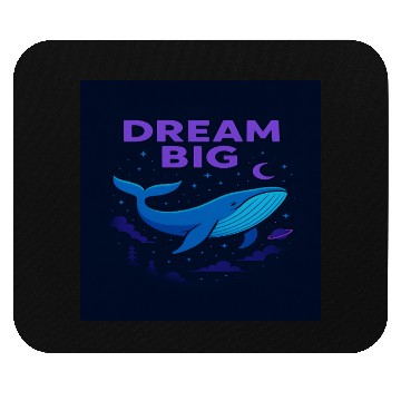 Discover Dream Big Whale Nightscape Design Mouse Pads