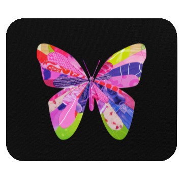 Discover Butterfly design unique collage bug art garden Mouse Pads