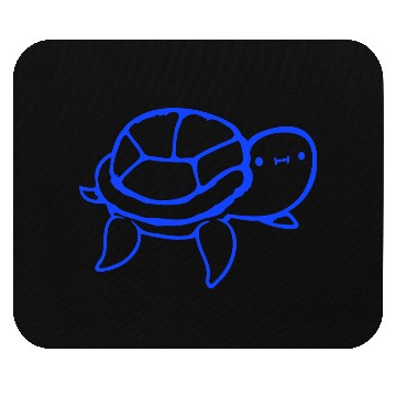 Discover Water turtle child cute swims happy drawing Comic Mouse Pads