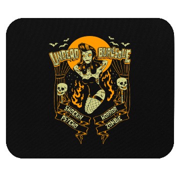 Discover Undead Burlesque Zombie Pin-Up Mouse Pads