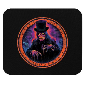 Discover Mortimer Nightshade – Haunted Host Emblem Mouse Pads