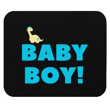 Discover Cute Baby Boy Dinosaur – Blue Newborn Gift Design Mouse Pads