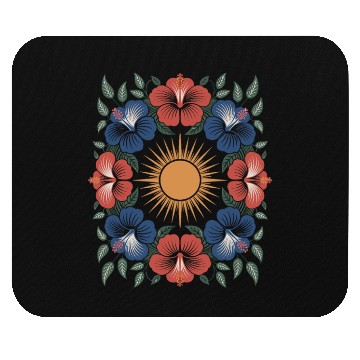 Discover Summer Hibiscus Flower Mouse Pads