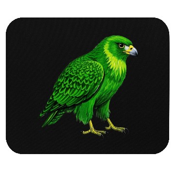Discover Green hawk Mouse Pads
