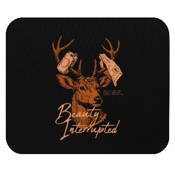 Discover Beauty Interrupted –Realistic Red Deer Environment Mouse Pads