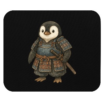 Discover Historical samurai penguin with katana Japan cultu Mouse Pads