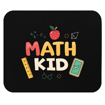 Discover Math Kid - Cute Back to School Design for Kids Mouse Pads