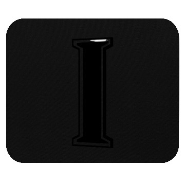 Discover Elegant Monogram Letter I Design Mouse Pads