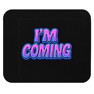 Discover Neon Retro Futuristic Typography Design Mouse Pads