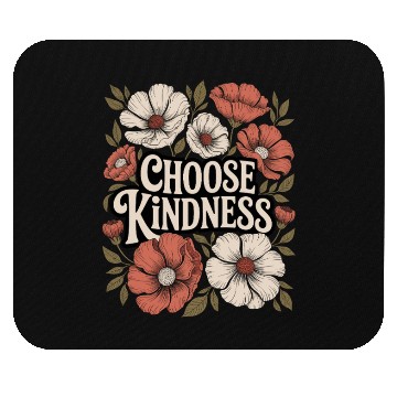 Discover Choose Kindness Boho Flower Vintage Positivity Mouse Pads