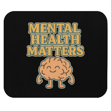 Discover Mental Health Matters Hand-Drawn Illustration Mouse Pads