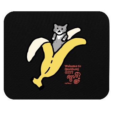 Discover Bananyang - 020. Gray Spotted Tuxedo Mouse Pads