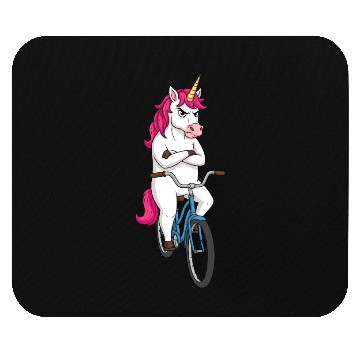 Discover Grumpy Unicorn on Bike – For Cyclists Mouse Pads