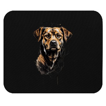 Discover Realistic German Shepherd Portrait Mouse Pads