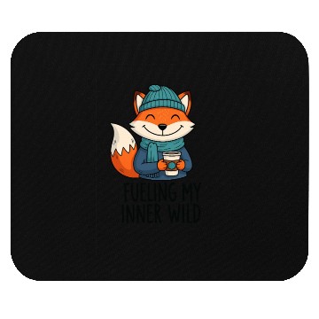 Discover Fueling My Inner Wild – Cozy Fox with Coffee Mouse Pads