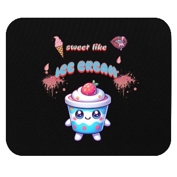 Discover sweet like ice cream Mouse Pads