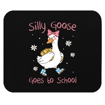 Discover Silly Goose Back to School Funny Mouse Pads