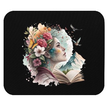 Discover Floral Mind – Surreal Nature Collage Mouse Pads