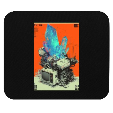 Discover Retro Tech Crystal Fusion Mouse Pads