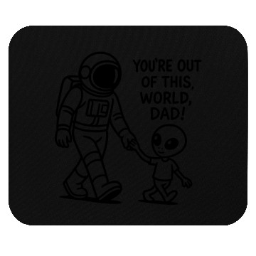 Discover Alien Dad from Outer Space Mouse Pads