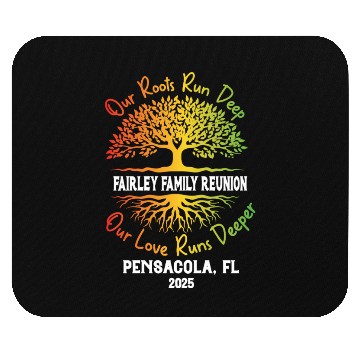 Discover Family Reunion Roots Tree Design Mouse Pads